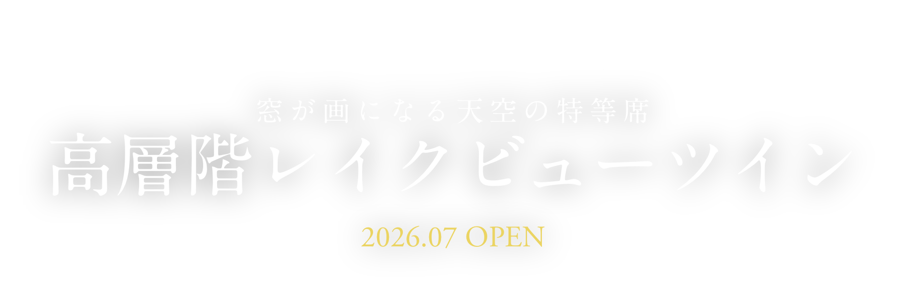 高層階レイクビューツイン